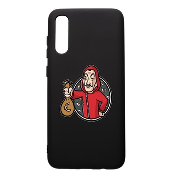 Husa de protectie Samsung Galaxy A30S, La Casa De Papel, silicon, cu interiorul din material textil, protectie camera, PB700 Husa de protectie Samsung Galaxy A30S, La Casa De Papel, silicon, cu interiorul din material textil, protectie camera, PB700