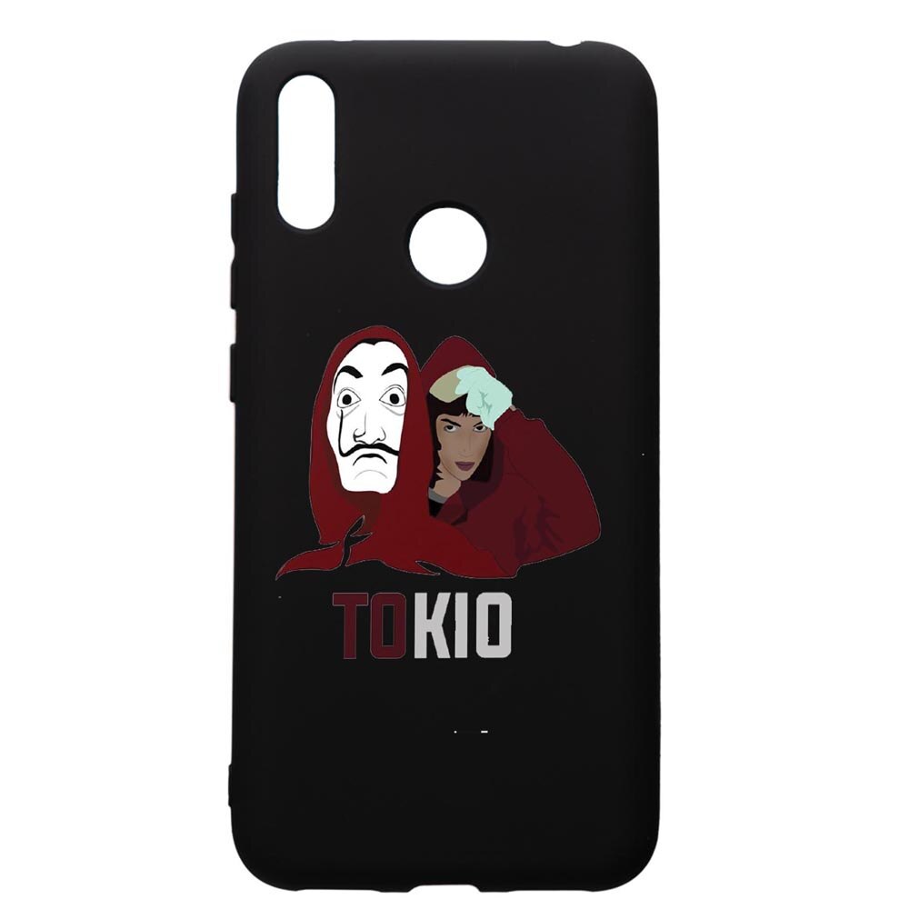 Husa de protectie Huawei Y7 2019, La Casa De Papel - Tokyo, silicon, cu interiorul din material textil, protectie camera, PB710