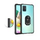 Samsung Galaxy A51 tok, Hybrid Anti-Shock, lökhárítótok, 360 fokos forgógyűrű és kitámasztó, fekete
