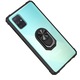 Samsung Galaxy A51 tok, Hybrid Anti-Shock, lökhárítótok, 360 fokos forgógyűrű és kitámasztó, fekete