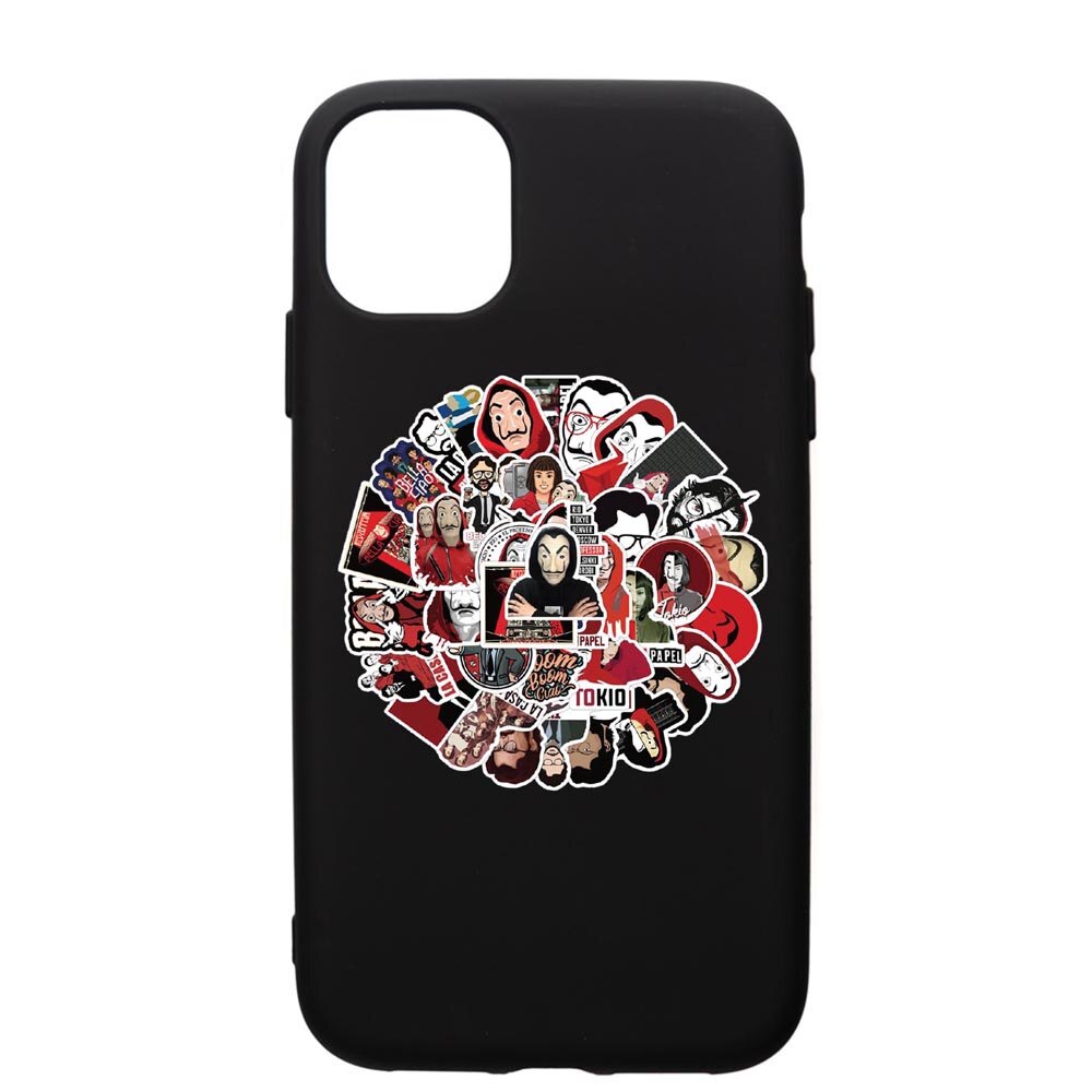 Husa de protectie Apple iPhone 12, La Casa De Papel, silicon, cu interiorul din material textil, protectie camera, PB715