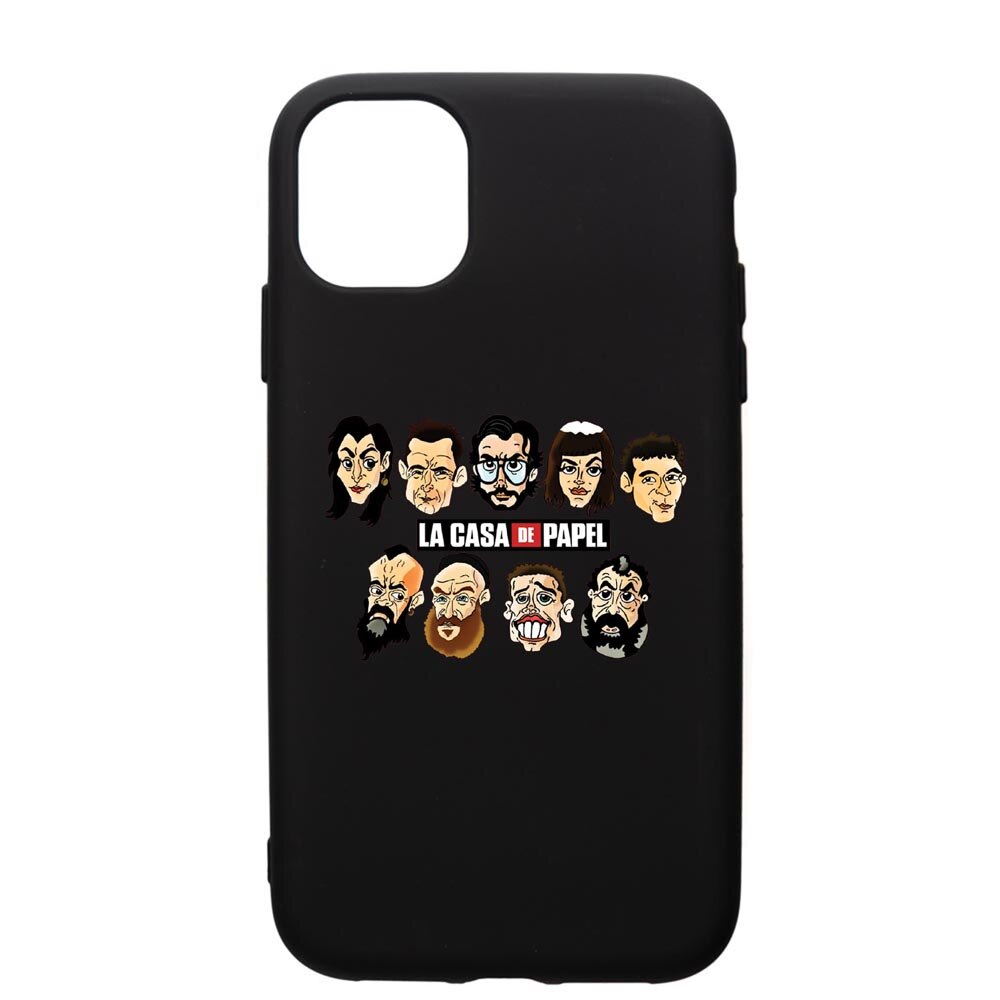 Husa de protectie Apple iPhone 11, La Casa De Papel, silicon, cu interiorul din material textil, protectie camera, PB713