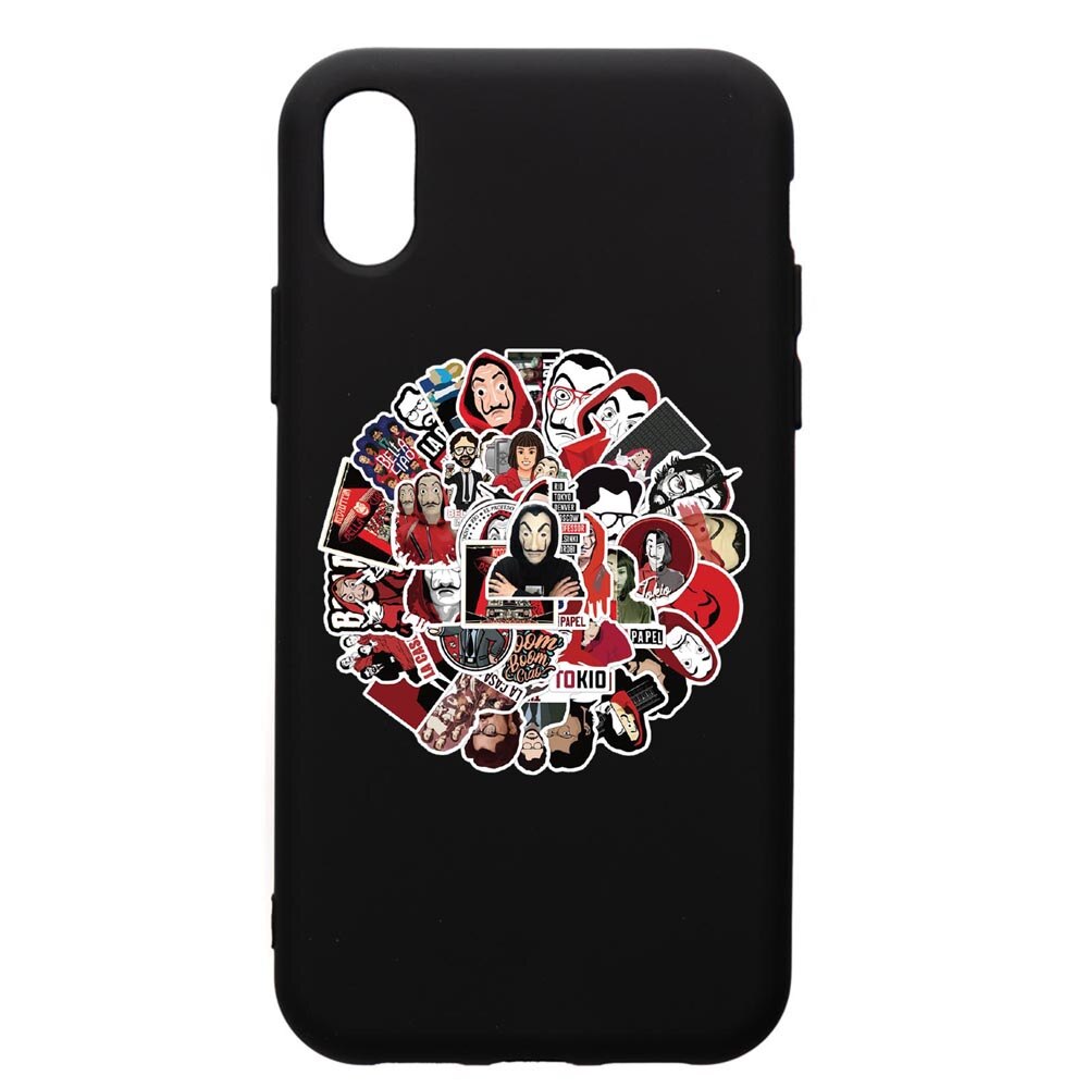 Husa de protectie Samsung Galaxy A01, La Casa De Papel, silicon, cu interiorul din material textil, protectie camera, PB715