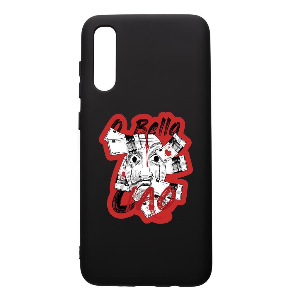 Husa de protectie Samsung Galaxy A50, La Casa De Papel, silicon, cu interiorul din material textil, protectie camera, PB716