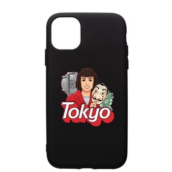 Husa de protectie Apple iPhone 12 Pro Max, La Casa De Papel - Tokyo, silicon, cu interiorul din material textil, protectie camera, PB717 Husa de protectie Apple iPhone 12 Pro Max, La Casa De Papel - Tokyo, silicon, cu interiorul din material textil, protectie camera, PB717