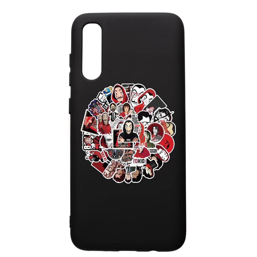 Husa de protectie Samsung Galaxy A30S, La Casa De Papel, silicon, cu interiorul din material textil, protectie camera, PB715