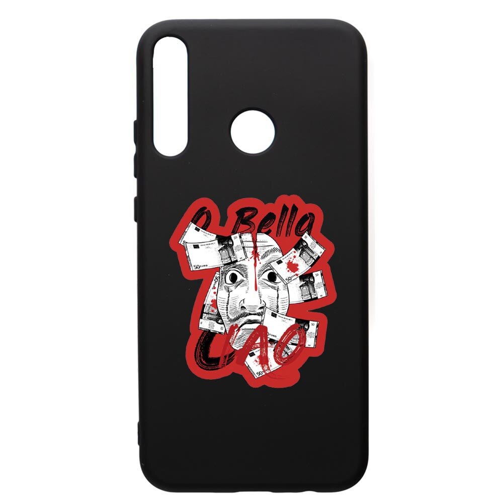 Husa de protectie Huawei P40 Lite E / Y7p, La Casa De Papel, silicon, cu interiorul din material textil, protectie camera, PB716