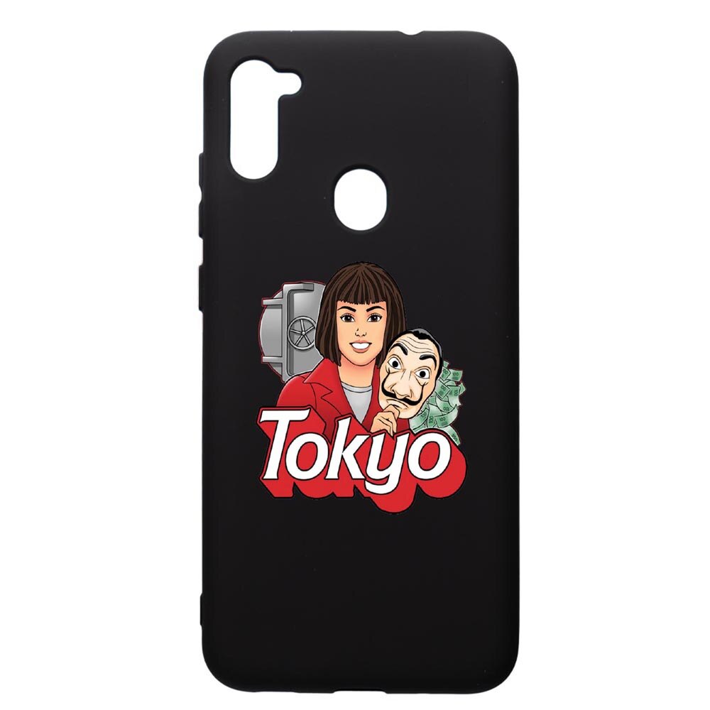 Husa de protectie Samsung Galaxy A11, La Casa De Papel - Tokyo, silicon, cu interiorul din material textil, protectie camera, PB717