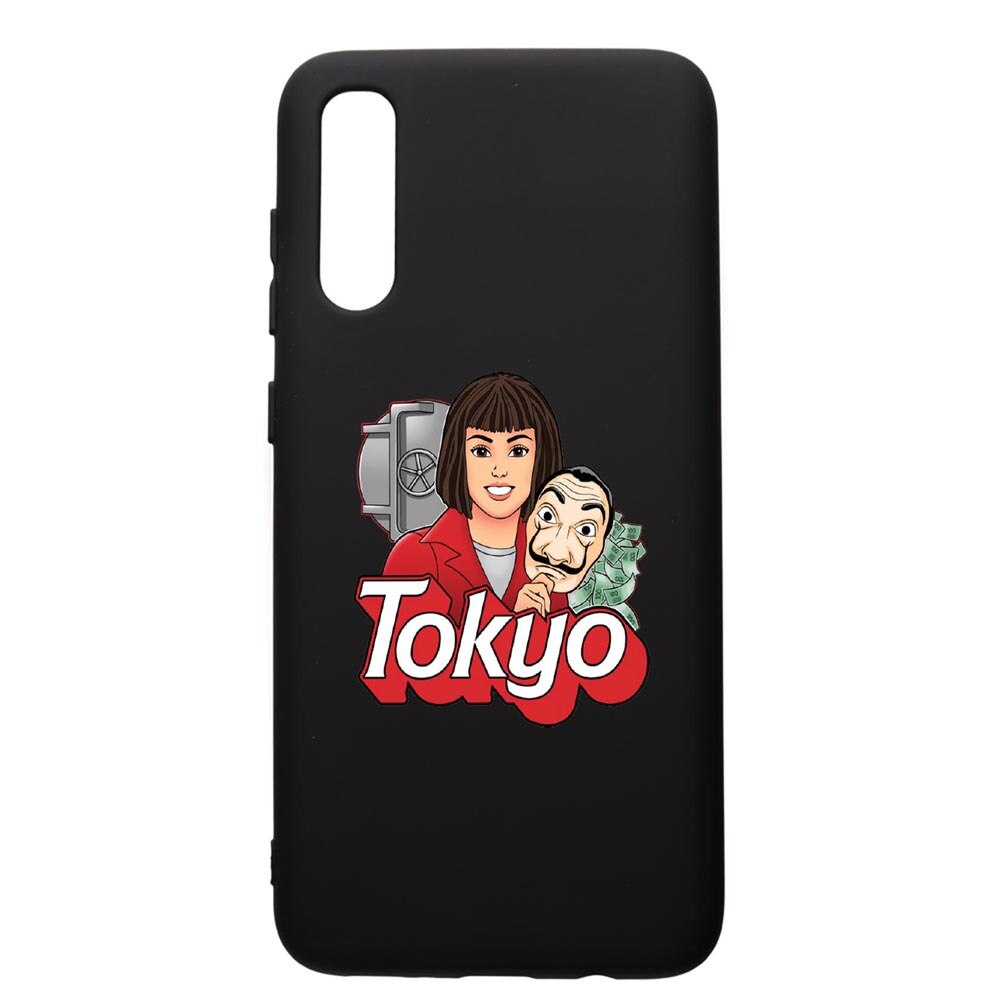 Husa de protectie Samsung Galaxy A70, La Casa De Papel - Tokyo, silicon, cu interiorul din material textil, protectie camera, PB717