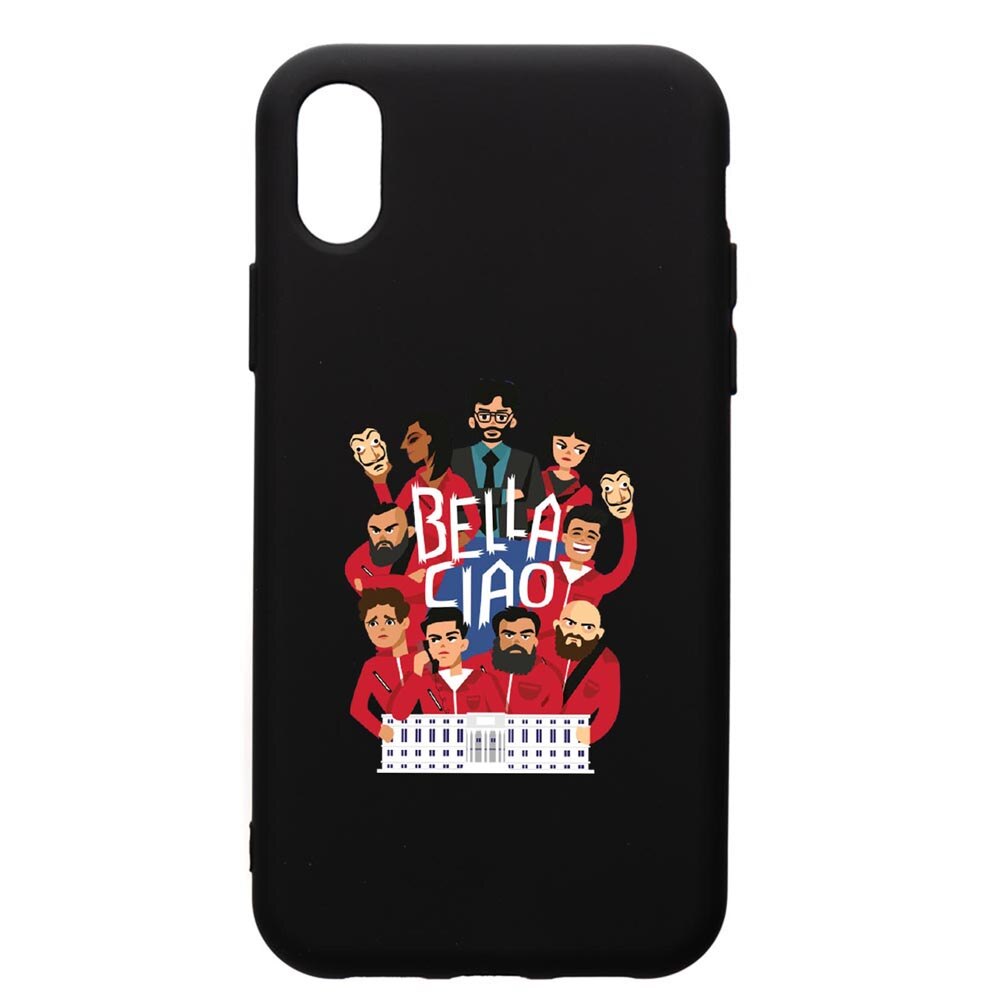 Husa de protectie Apple iPhone XR, La Casa De Papel - Ciao Bella, silicon, cu interiorul din material textil, protectie camera, PB718