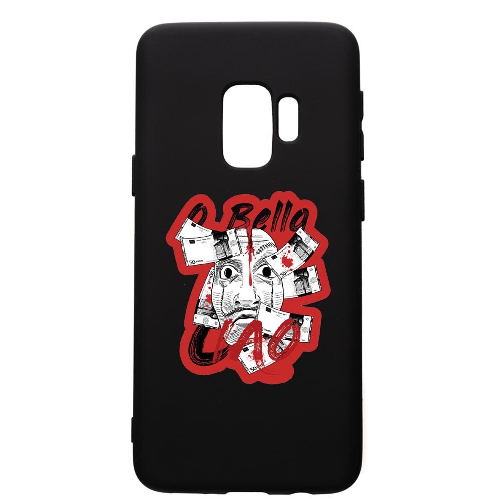 Husa de protectie Samsung Galaxy S9, La Casa De Papel, silicon, cu interiorul din material textil, protectie camera, PB716