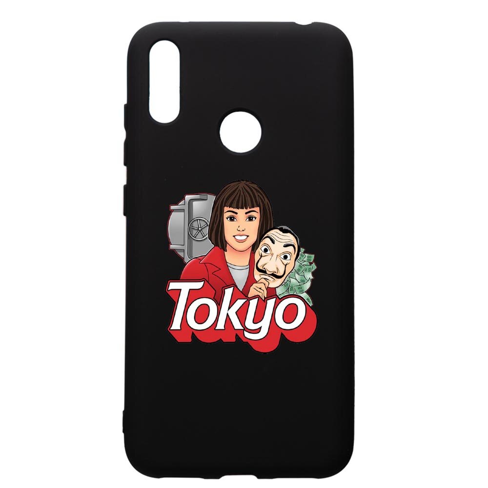 Husa de protectie Huawei Y7 2019, La Casa De Papel - Tokyo, silicon, cu interiorul din material textil, protectie camera, PB717