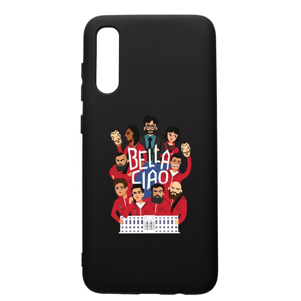 Husa de protectie Samsung Galaxy A50, La Casa De Papel - Ciao Bella, silicon, cu interiorul din material textil, protectie camera, PB718