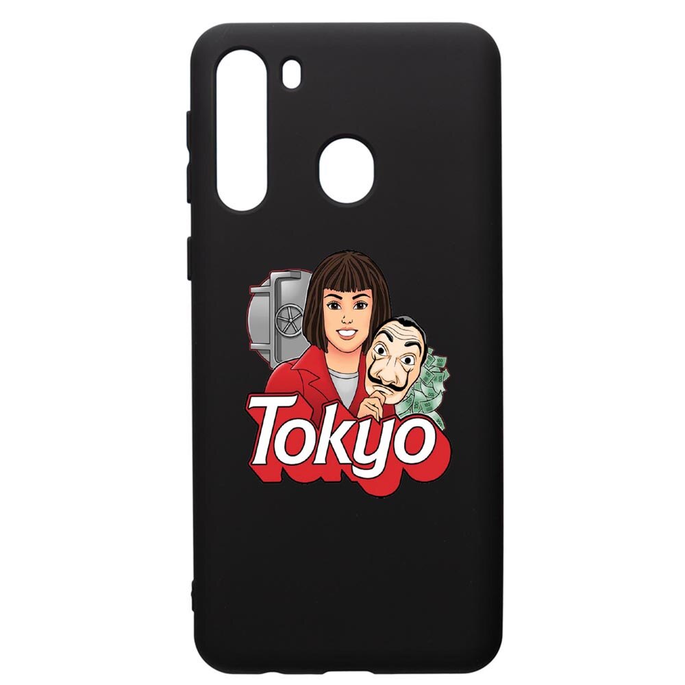 Husa de protectie Samsung Galaxy A21S, La Casa De Papel - Tokyo, silicon, cu interiorul din material textil, protectie camera, PB717