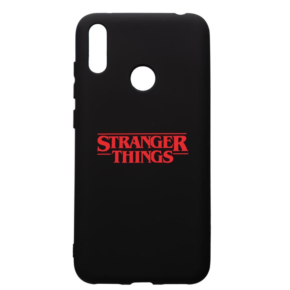 Husa de protectie Huawei Y7 2019, Stranger Things, silicon, cu interiorul din material textil, protectie camera, PB721