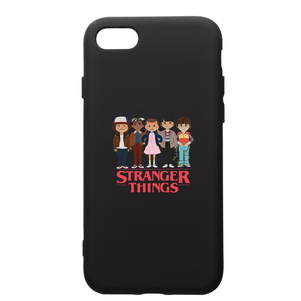 Husa de protectie Apple iPhone SE 2 / iPhone 8 / iPhone 7, Stranger Things, silicon, cu interiorul din material textil, protectie camera, PB722