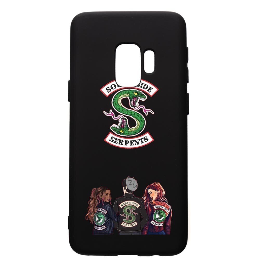 Husa de protectie Samsung Galaxy S9, Riverdale, silicon, cu interiorul din material textil, protectie camera, PB723