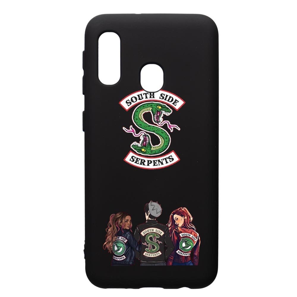 Husa de protectie Samsung Galaxy A20E, Riverdale, silicon, cu interiorul din material textil, protectie camera, PB723