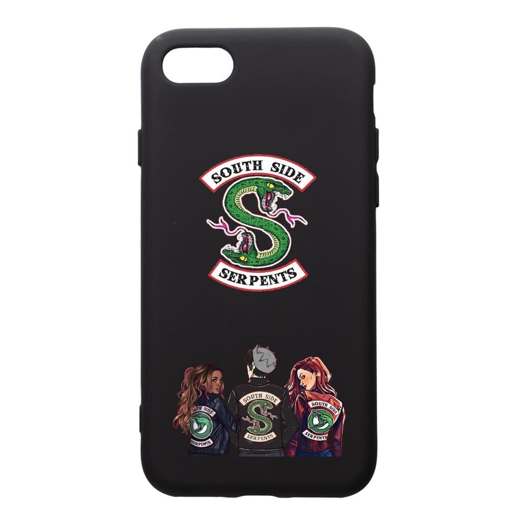 Husa de protectie Apple iPhone SE 2 / iPhone 8 / iPhone 7, Riverdale, silicon, cu interiorul din material textil, protectie camera, PB723