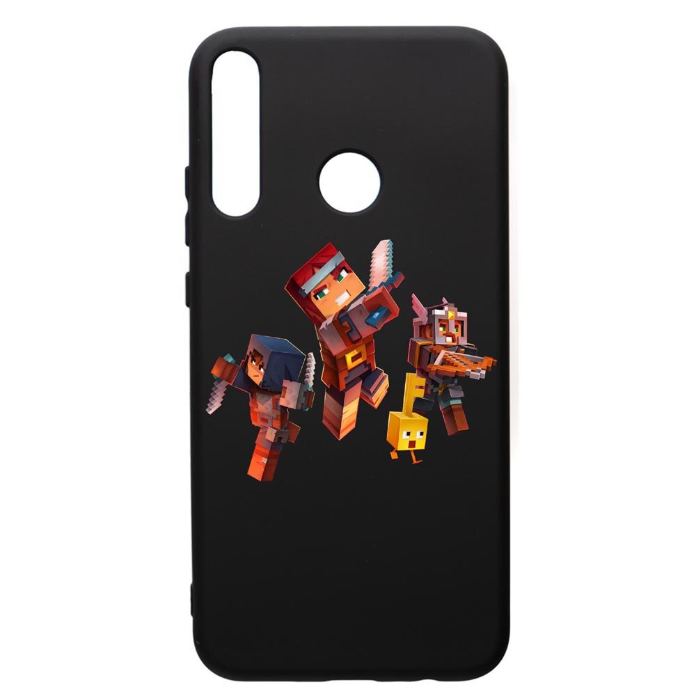 Husa de protectie Huawei P40 Lite E / Y7p, Minecraft, silicon, cu interiorul din material textil, protectie camera, PB724