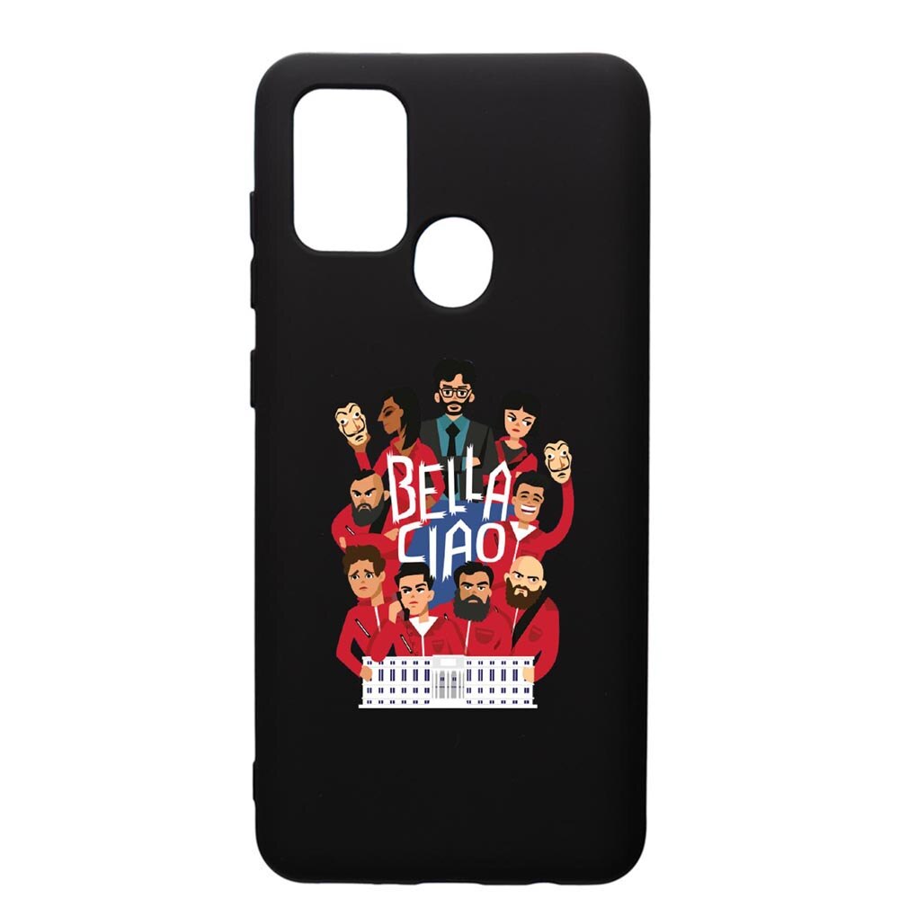 Husa de protectie Samsung Galaxy A21, La Casa De Papel - Ciao Bella, silicon, cu interiorul din material textil, protectie camera, PB718