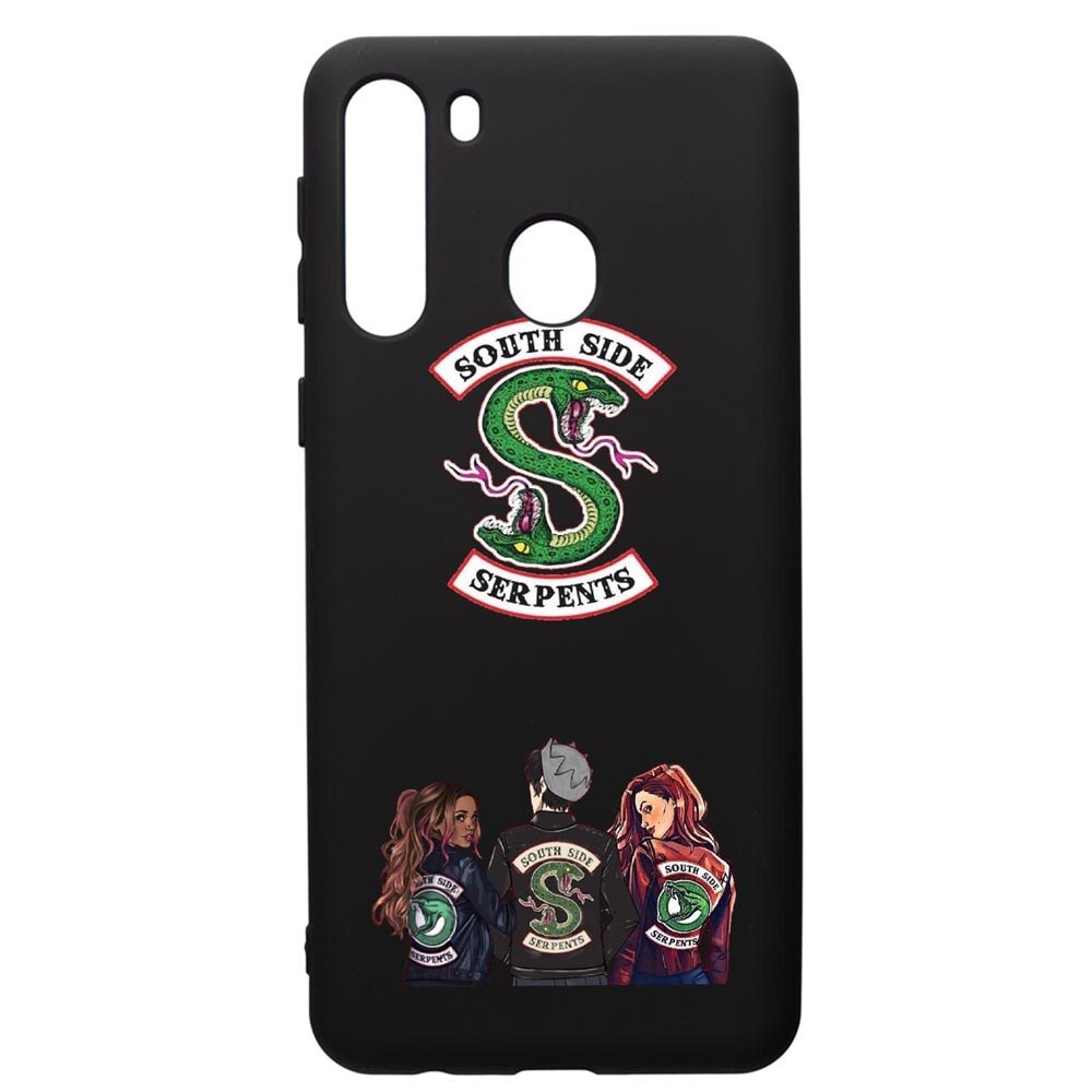 Husa de protectie Samsung Galaxy A21S, Riverdale, silicon, cu interiorul din material textil, protectie camera, PB723