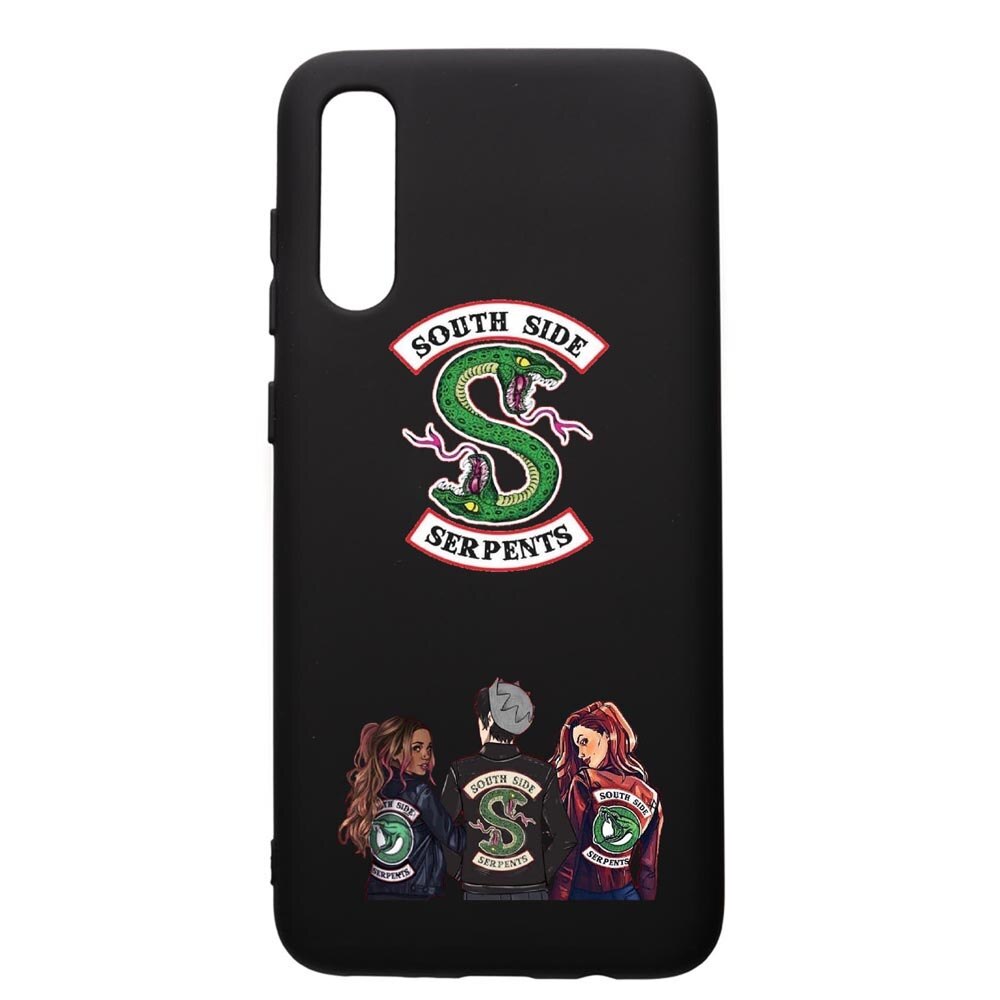 Husa de protectie Samsung Galaxy A70, Riverdale, silicon, cu interiorul din material textil, protectie camera, PB723