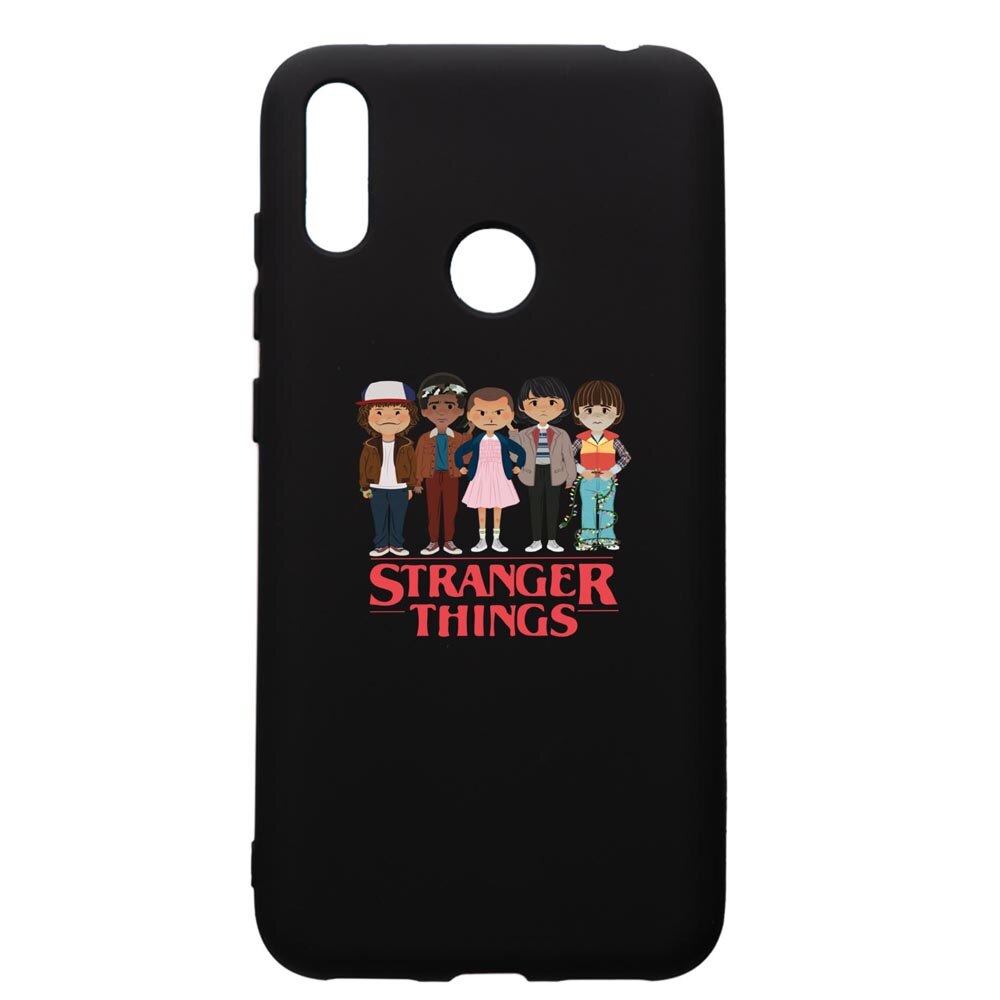 Husa de protectie Huawei Y7 2019, Stranger Things, silicon, cu interiorul din material textil, protectie camera, PB722