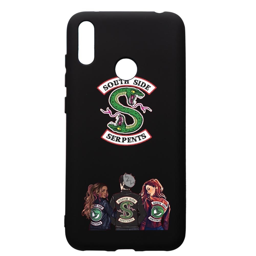 Husa de protectie Huawei Y7 2019, Riverdale, silicon, cu interiorul din material textil, protectie camera, PB723