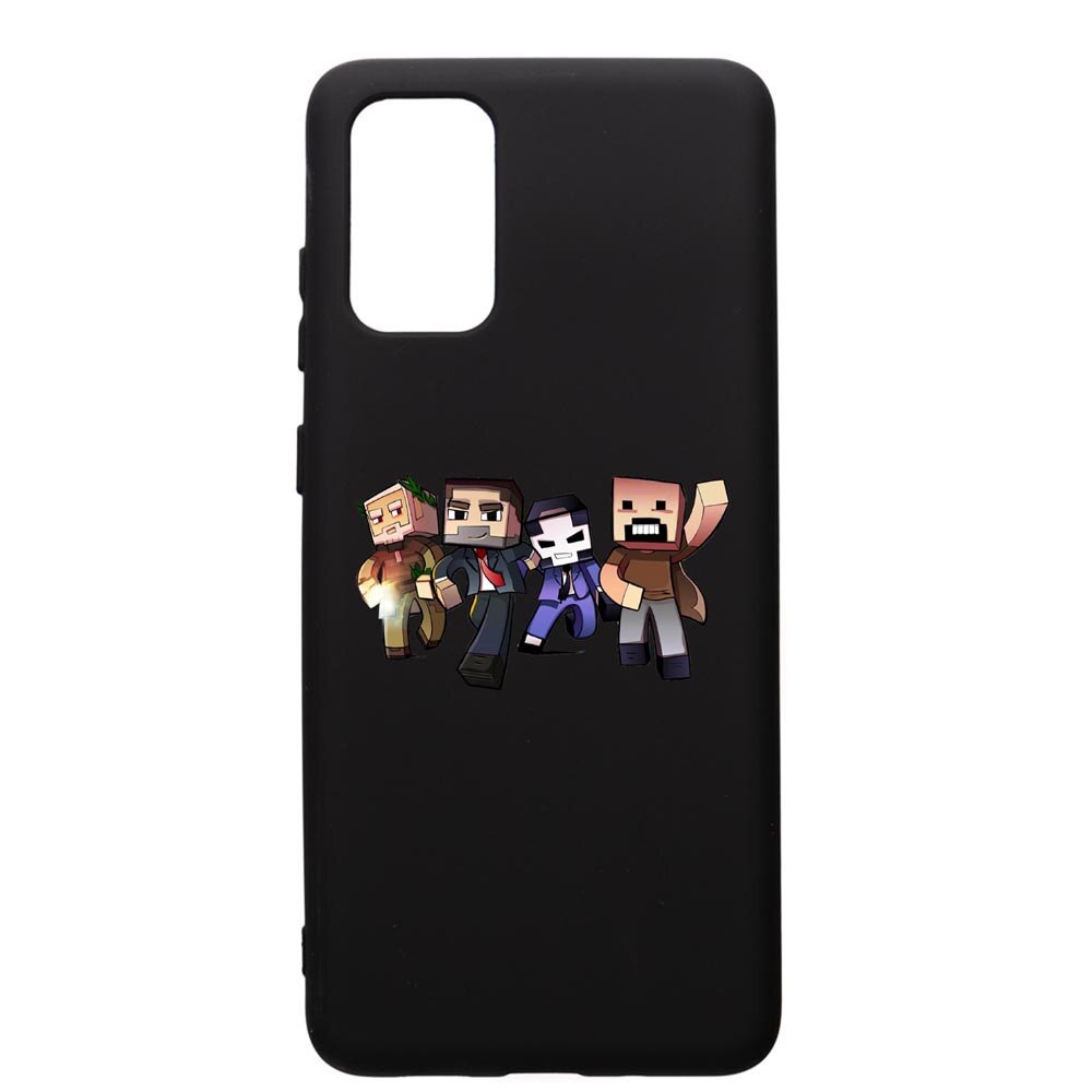 Husa de protectie Samsung Galaxy S20 Plus, Minecraft, silicon, cu interiorul din material textil, protectie camera, PB727