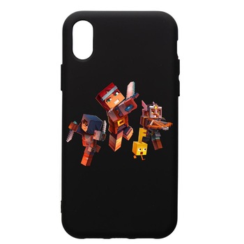 Husa de protectie Xiaomi Redmi 7A, Minecraft, silicon, cu interiorul din material textil, protectie camera, PB724 Husa de protectie Xiaomi Redmi 7A, Minecraft, silicon, cu interiorul din material textil, protectie camera, PB724