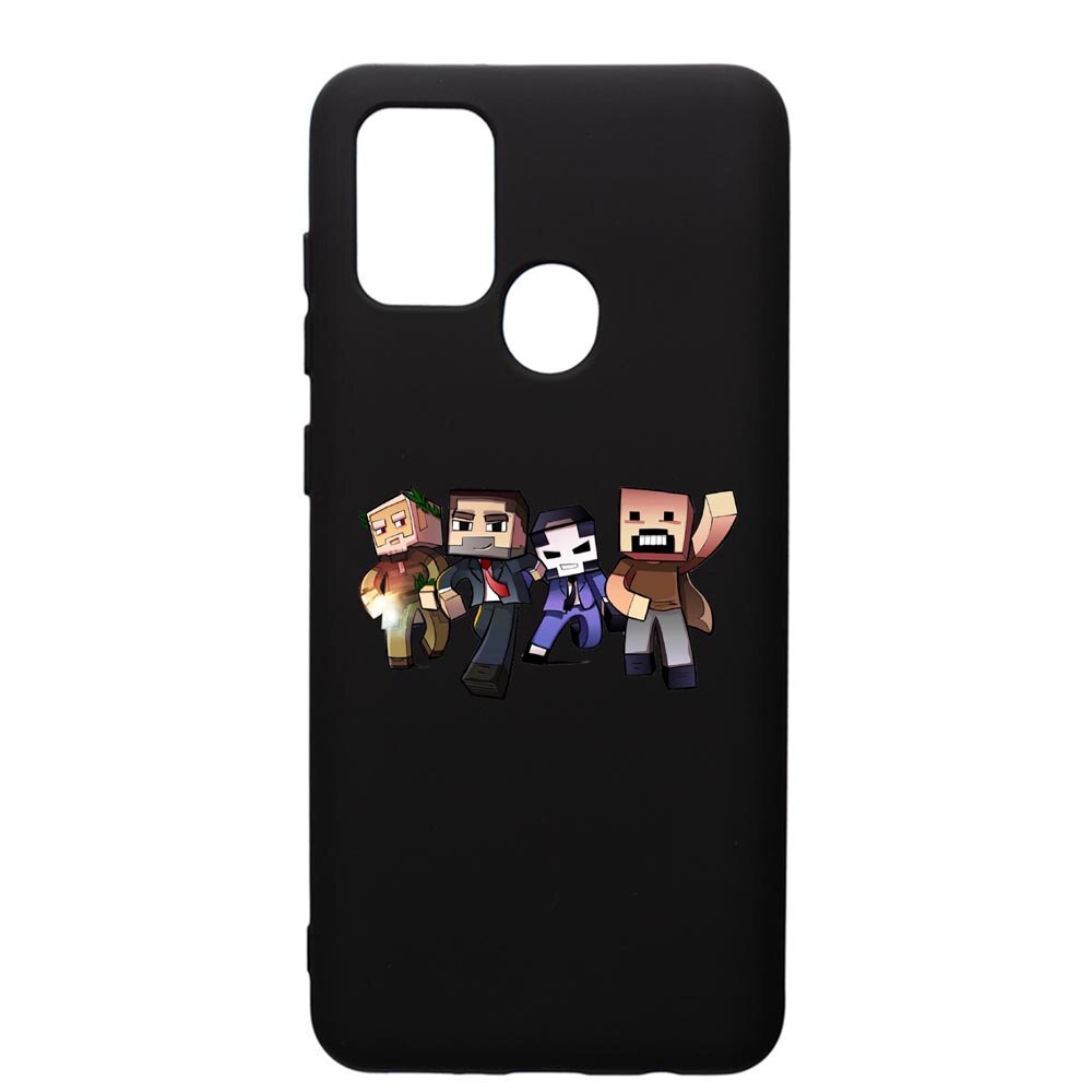 Husa de protectie Samsung Galaxy A21, Minecraft, silicon, cu interiorul din material textil, protectie camera, PB727