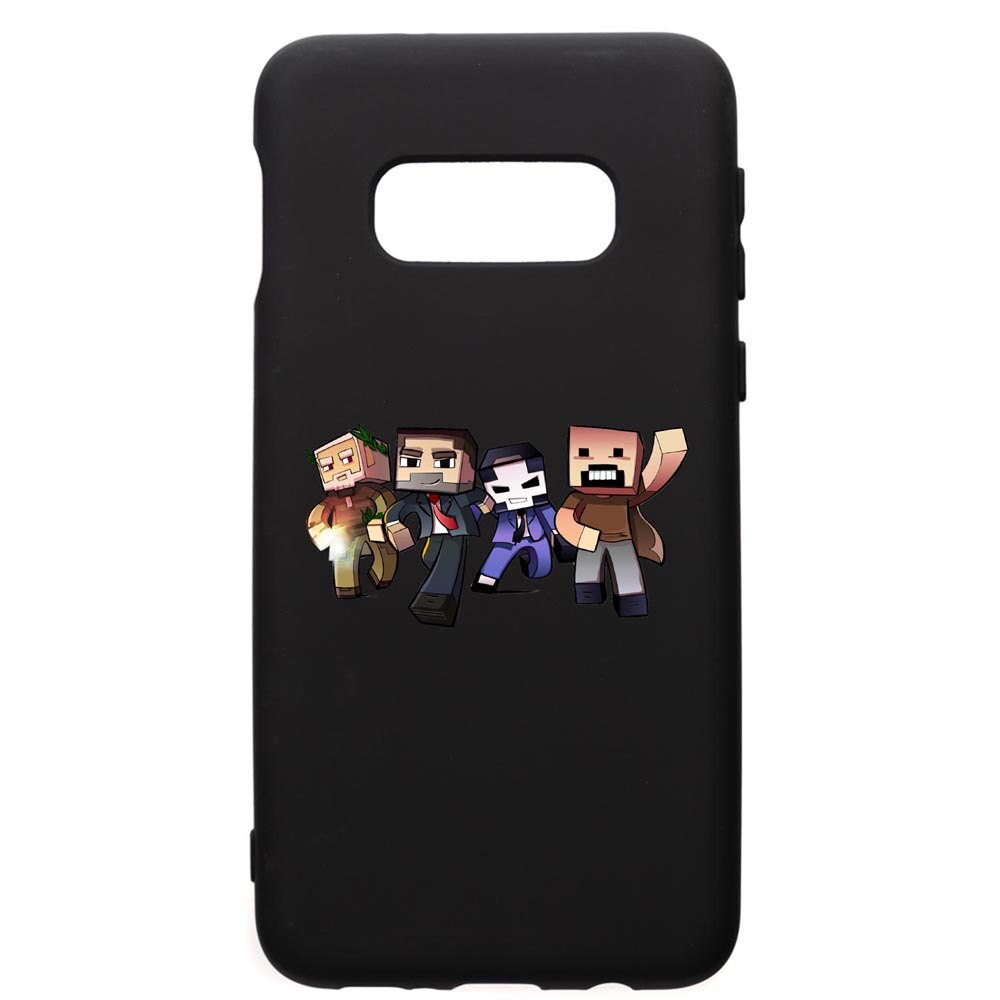 Husa de protectie Samsung Galaxy S10E, Minecraft, silicon, cu interiorul din material textil, protectie camera, PB727