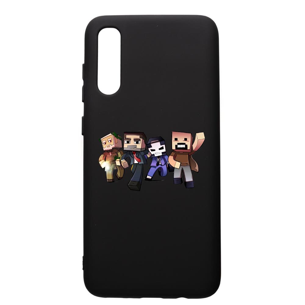 Husa de protectie Samsung Galaxy A30S, Minecraft, silicon, cu interiorul din material textil, protectie camera, PB727