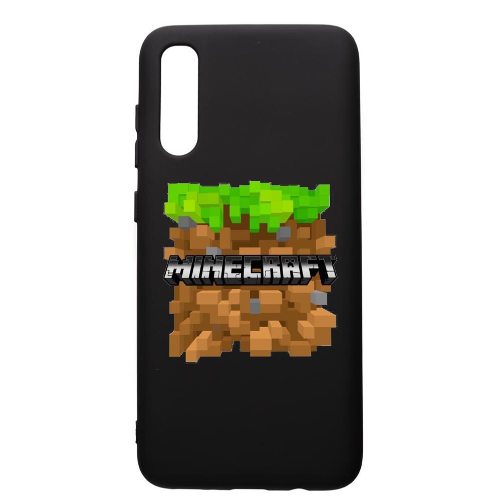 Husa de protectie Samsung Galaxy A70, Minecraft, silicon, cu interiorul din material textil, protectie camera, PB726