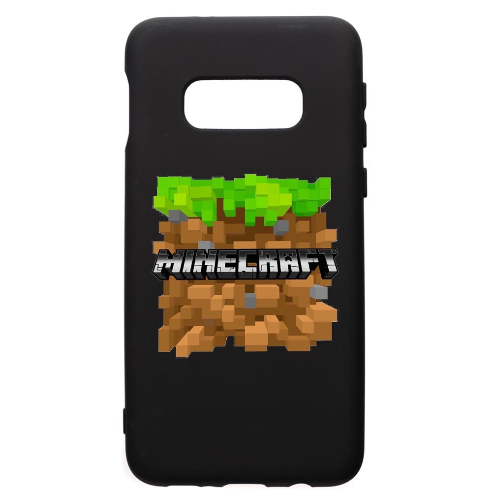 Husa de protectie Samsung Galaxy S10E, Minecraft, silicon, cu interiorul din material textil, protectie camera, PB726