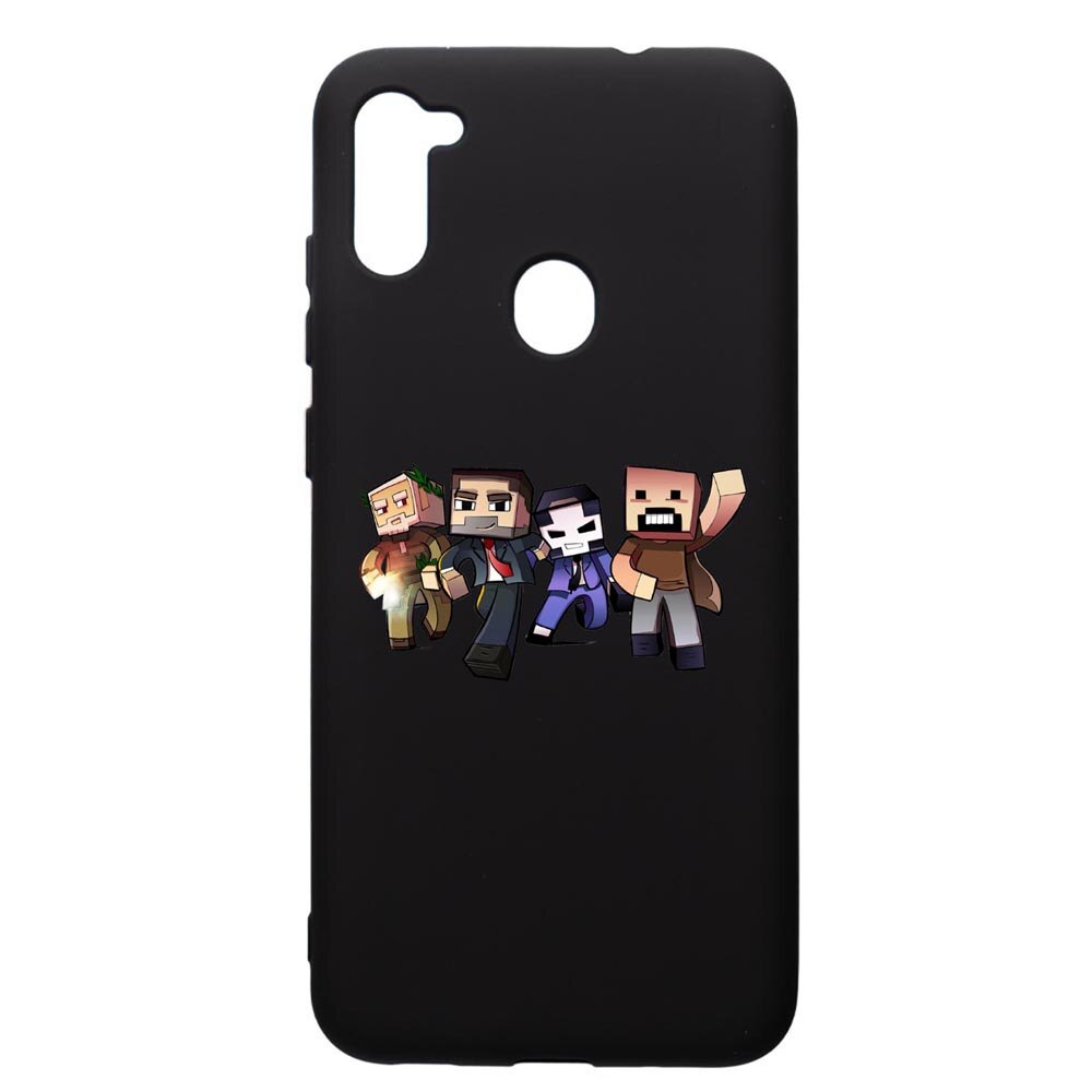 Husa de protectie Samsung Galaxy A11, Minecraft, silicon, cu interiorul din material textil, protectie camera, PB727