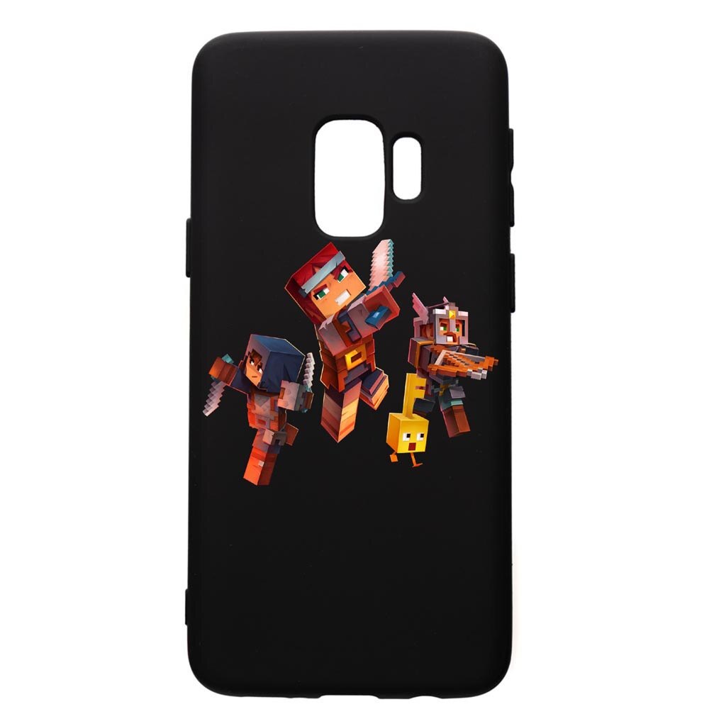 Husa de protectie Samsung Galaxy S9, Minecraft, silicon, cu interiorul din material textil, protectie camera, PB724