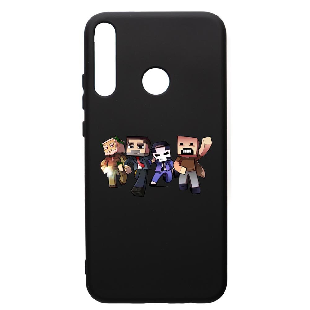 Husa de protectie Huawei P40 Lite E / Y7p, Minecraft, silicon, cu interiorul din material textil, protectie camera, PB727