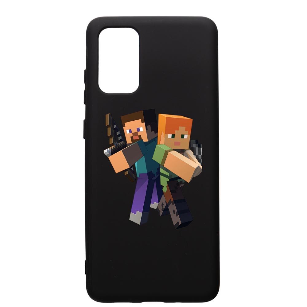 Husa de protectie Samsung Galaxy A51, Minecraft, silicon, cu interiorul din material textil, protectie camera, PB728