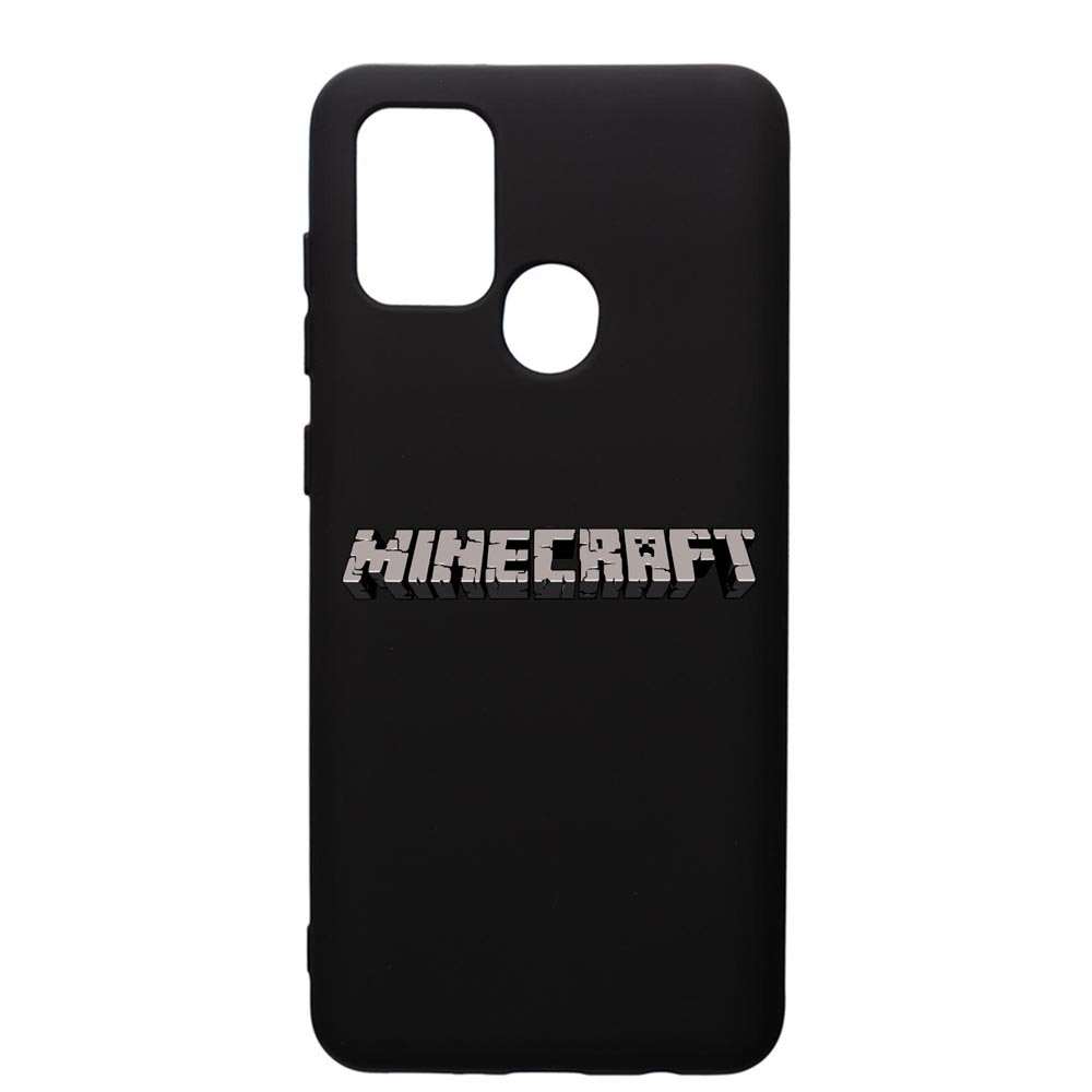 Husa de protectie Samsung Galaxy A21, Minecraft, silicon, cu interiorul din material textil, protectie camera, PB729