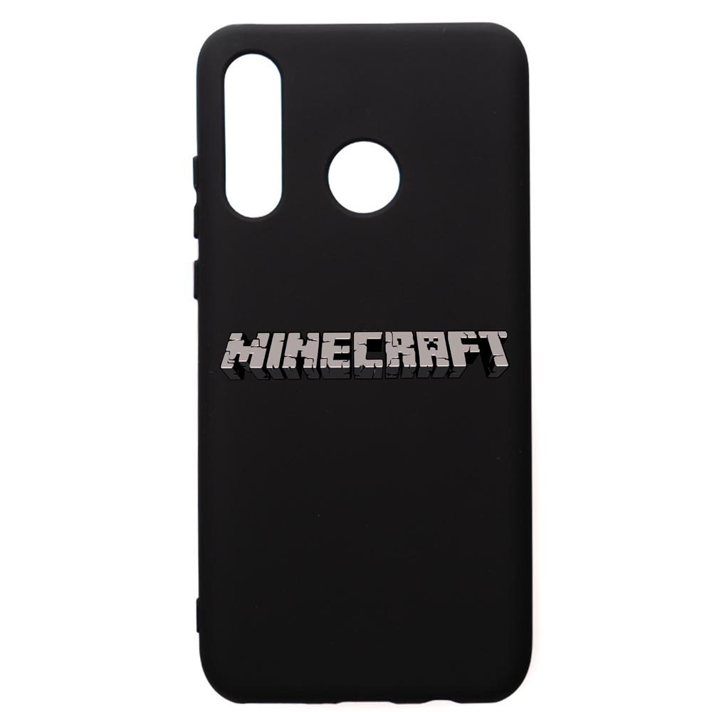 Husa de protectie Huawei P30 Lite, Minecraft, silicon, cu interiorul din material textil, protectie camera, PB729