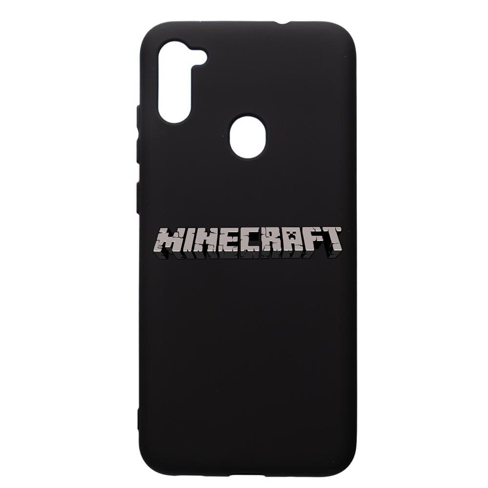 Husa de protectie Samsung Galaxy A11, Minecraft, silicon, cu interiorul din material textil, protectie camera, PB729