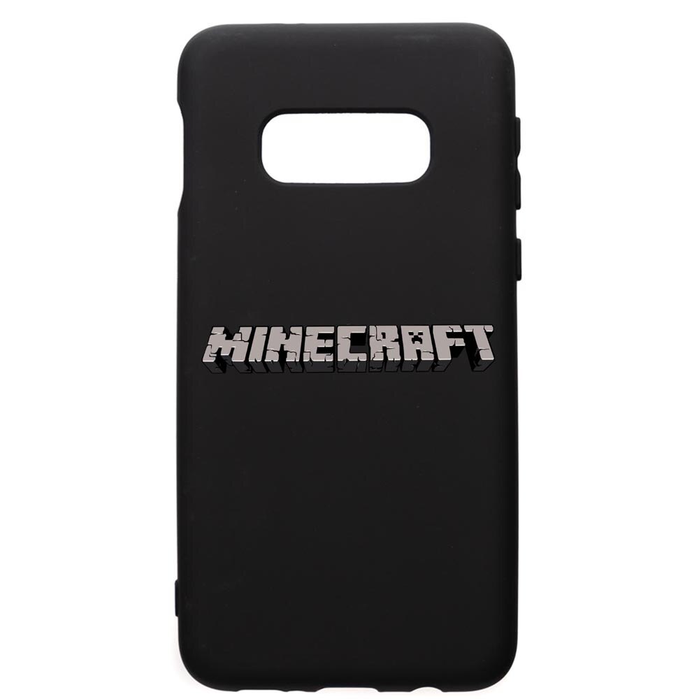 Husa de protectie Samsung Galaxy S10E, Minecraft, silicon, cu interiorul din material textil, protectie camera, PB729