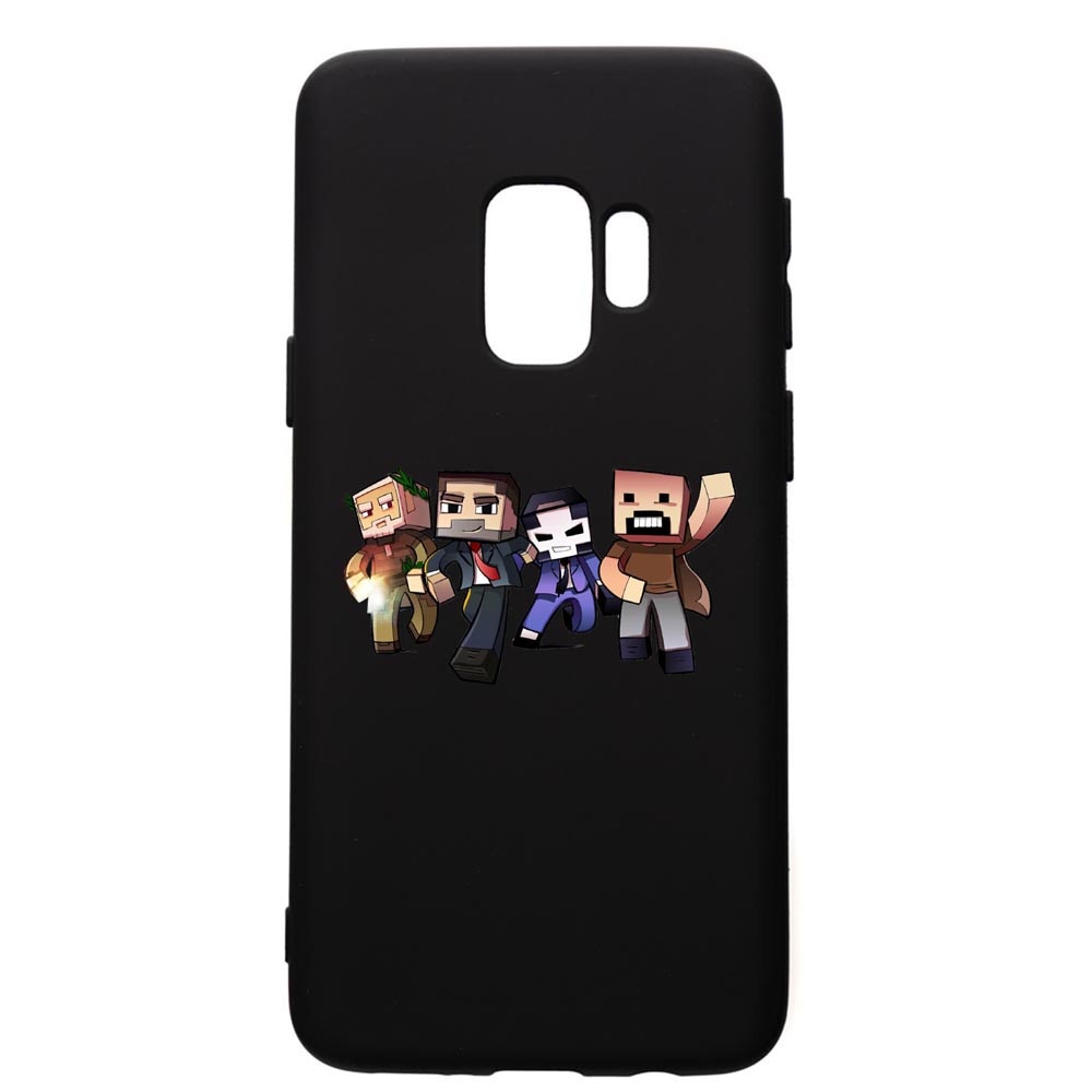 Husa de protectie Samsung Galaxy S9, Minecraft, silicon, cu interiorul din material textil, protectie camera, PB727
