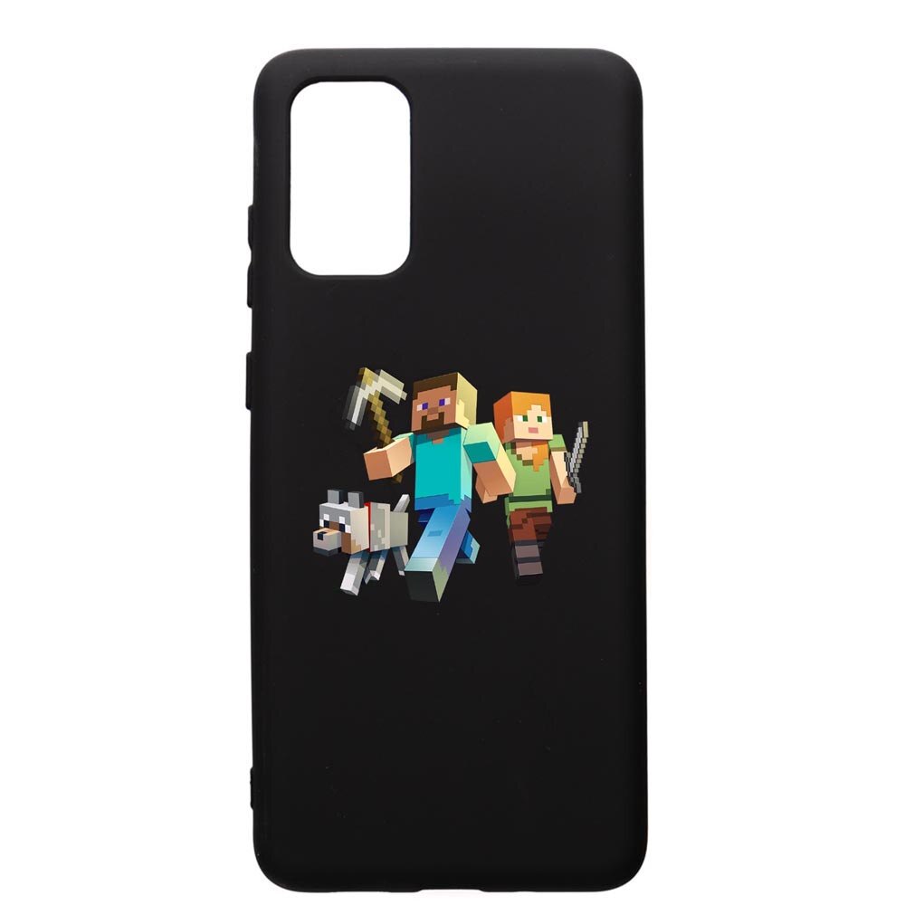 Husa de protectie Huawei P40, Minecraft, silicon, cu interiorul din material textil, protectie camera, PB730