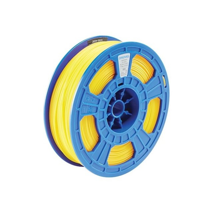 Filament Dremel, 3D, PLA 500g, galben translucid