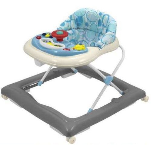 Premergator cu panou de jucarii Baby Mix , gri-albastru