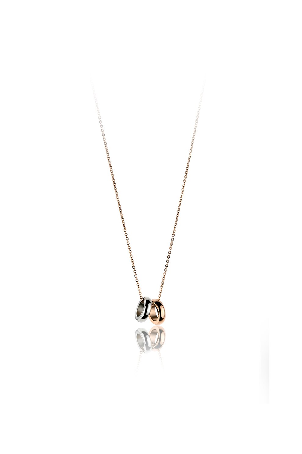 Victoria Walls, Colier din otel inoxidabil decorat cu pandantive, Auriu/Argintiu