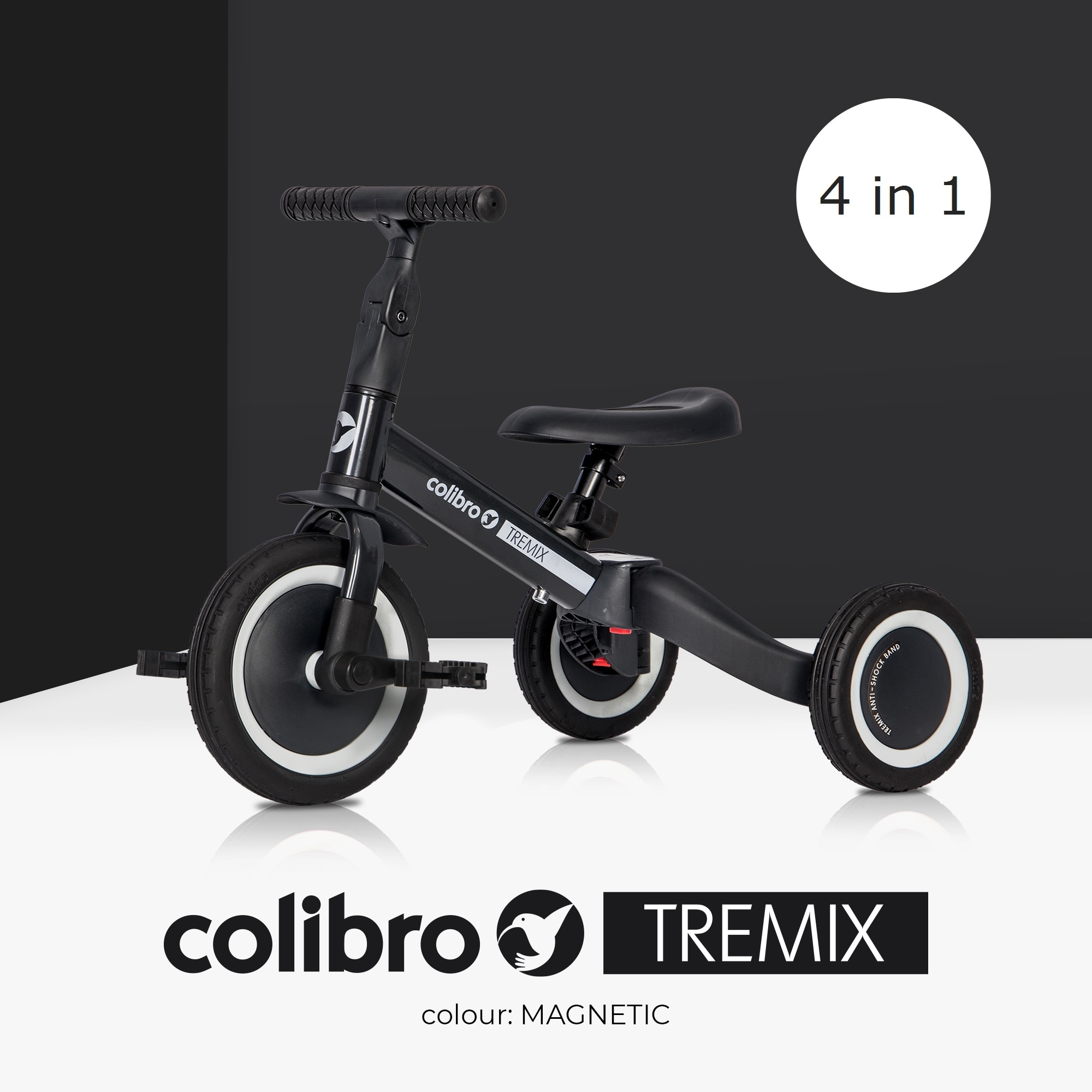 Tricicleta si bicicleta transformabila Ride On COLIBRO TREMIX 4 IN 1 ...